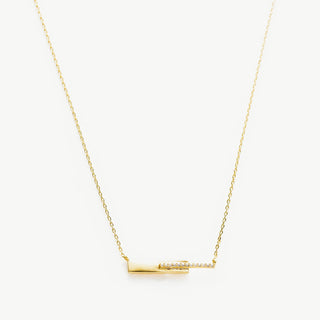 Bar diamanten ketting