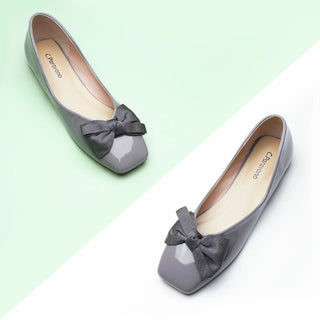 Patent Bow Ballerina Flats (Eva)