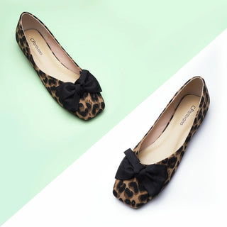 Animal Prints Bow Flats (Eva)