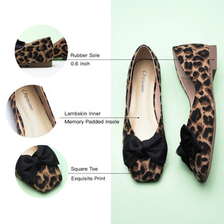 Animal Prints Bow Flats (Eva)