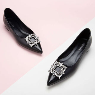 Crystal Buckle Flats (Aida)