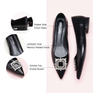 Crystal Buckle Flats (Aida)