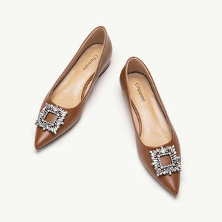 Crystal Buckle Flats (Aida)