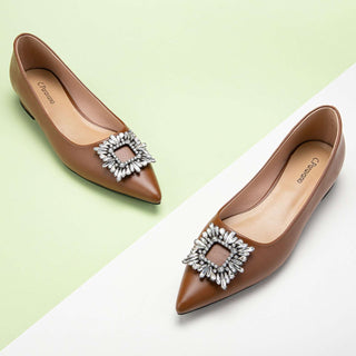 Crystal Buckle Flats (Aida)