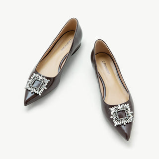 Crystal Buckle Flats (Aida)