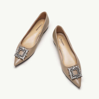 Crystal Buckle Flats (Aida)