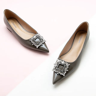 Crystal Buckle Flats (Aida)