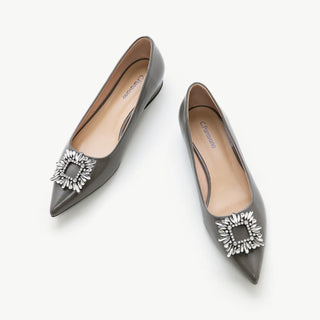 Crystal Buckle Flats (Aida)