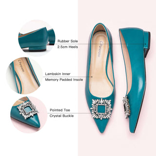 Crystal Buckle Flats (Aida)