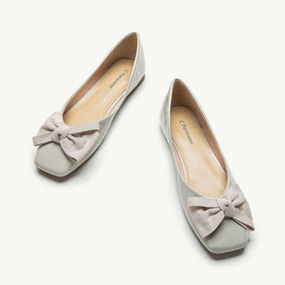 Patent Bow Ballerina Flats (Eva)