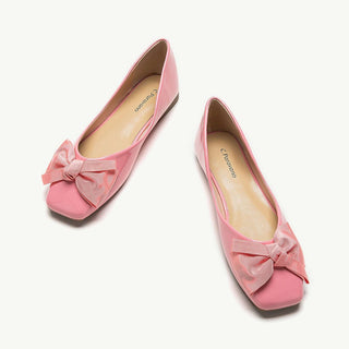 Patent Bow Ballerina Flats (Eva)