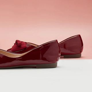 Patent Bow Ballerina Flats (Eva)