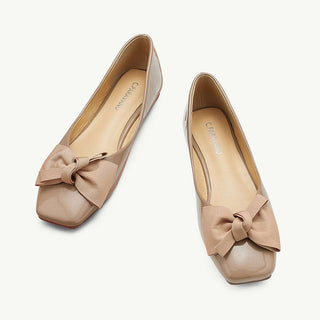 Patent Bow Ballerina Flats (Eva)