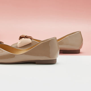 Patent Bow Ballerina Flats (Eva)