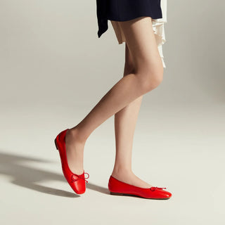 Cap-Toe Ballet Flats (Elena)