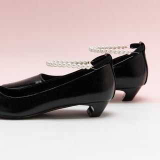 Pearl Chain Low Heel (Lucia)