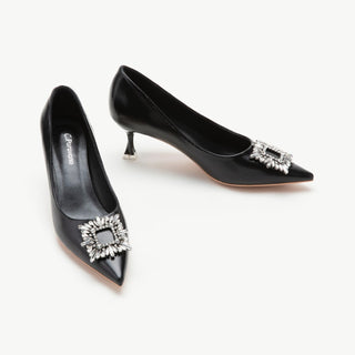 Crystal Buckle Pumps (Olivia)