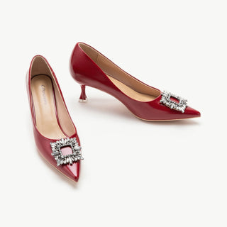 Crystal Buckle Pumps (Olivia)