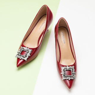 Crystal Buckle Pumps (Olivia)