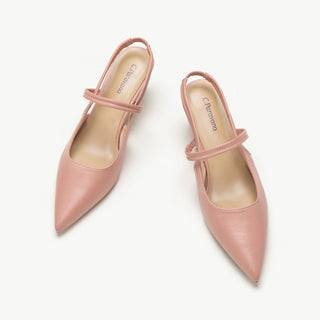 Pointed Toe Kitten heel Slingbacks (Helen)