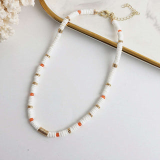 Beaded Stack Necklace, a cascade of colorful beads that brings a burst of energy to your ensemble, making it a perfect accessory to uplift your mood and showcase your vibrant personality.