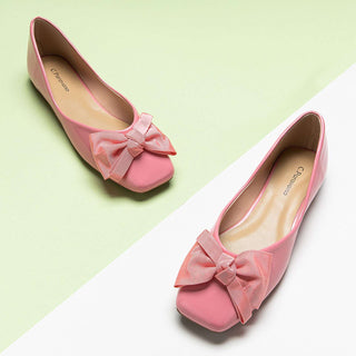 Patent Bow Ballerina Flats (Eva)