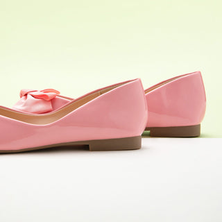 Patent Bow Ballerina Flats (Eva)