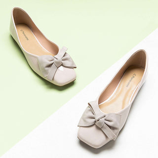 Patent Bow Ballerina Flats (Eva)