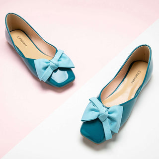 Patent Bow Ballerina Flats (Eva)