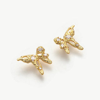  Butterfly Crystal Stud Earrings, a graceful and stylish choice that symbolizes the beauty and freedom of butterflies with sparkling crystals